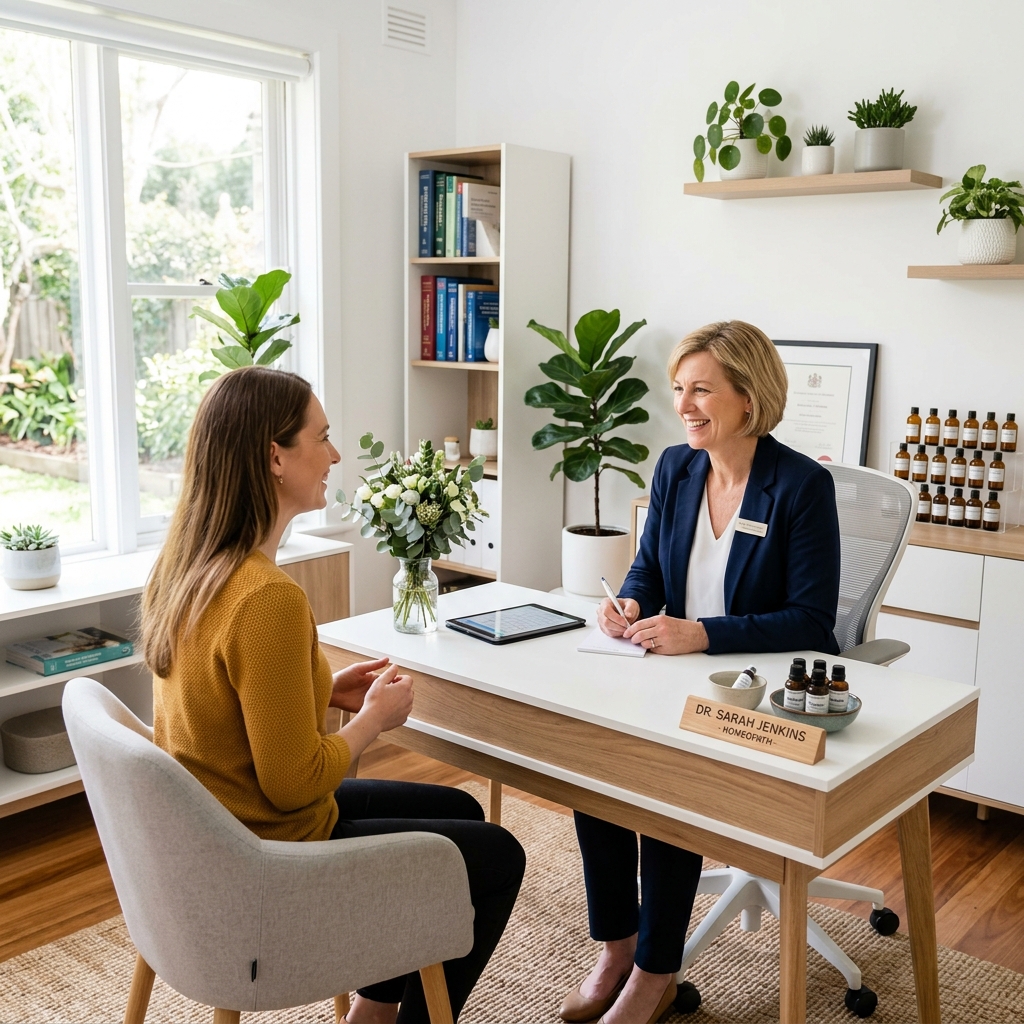 Homeopathic consultation at the HealUp Homeo Care chamber